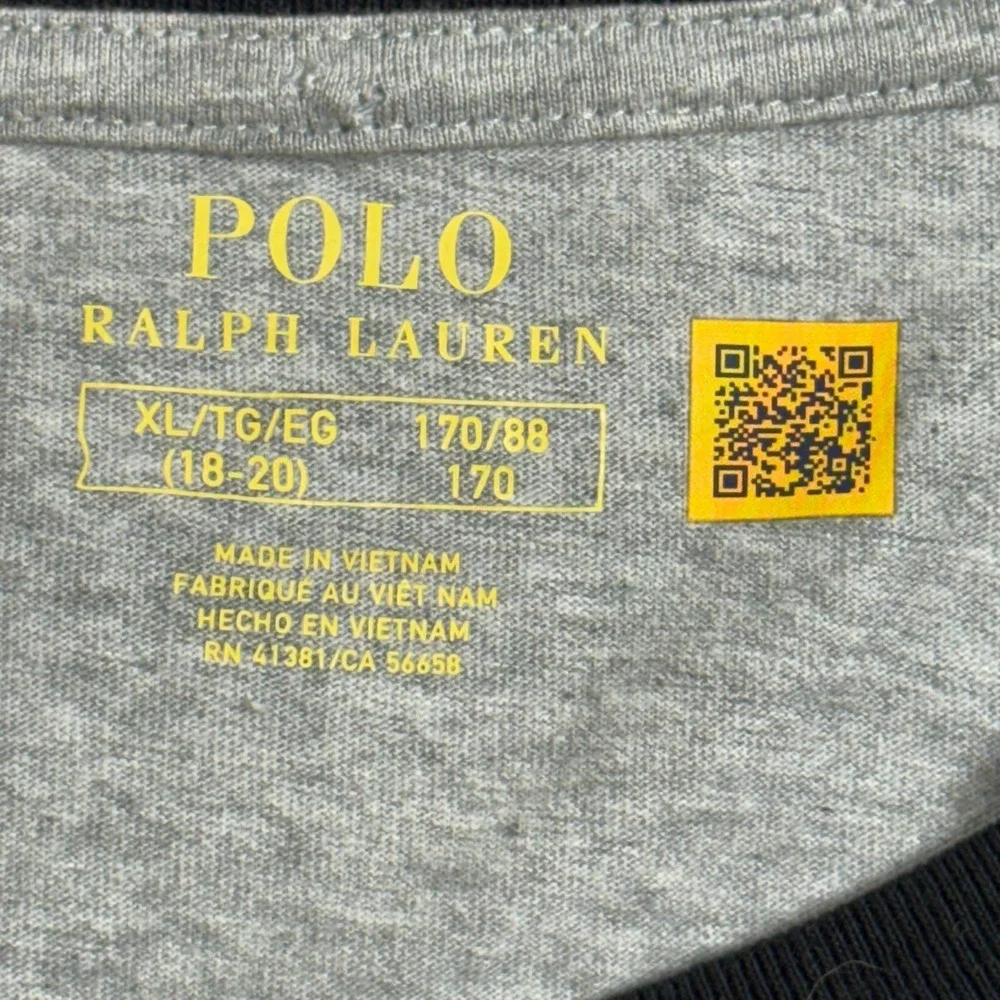 Polo Ralph Lauren Shirt Boys XL Gray Long Sleeve 1967 Athl Dept Graphic Tee NWT - Picture 4 of 7
